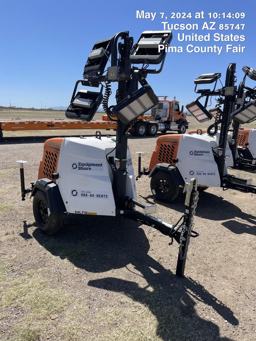 2024 Generac MLT2 Diesel, Flex Switch 120V Input, Powerzone Controller, 
(4) 320W LED Lights, 4kW Generator, 39.9 Gal Fuel Tank, 2" Ball, T3