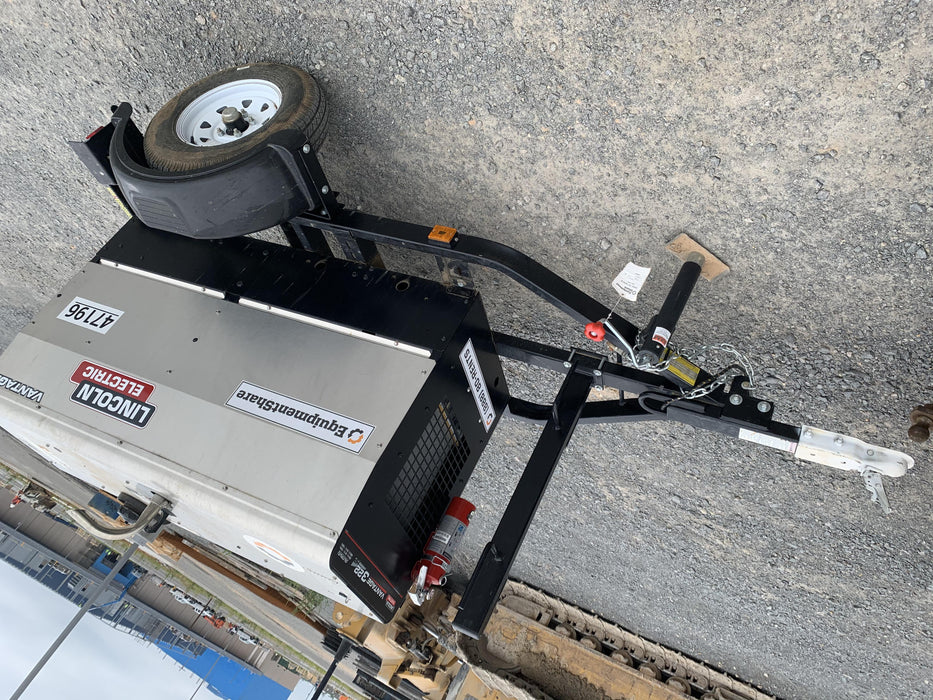 2019 Lincoln Electric Vantage 322 Ready-Pak 3, Two Wheel Trailer, Fender and Light Kit, Cable Rack
