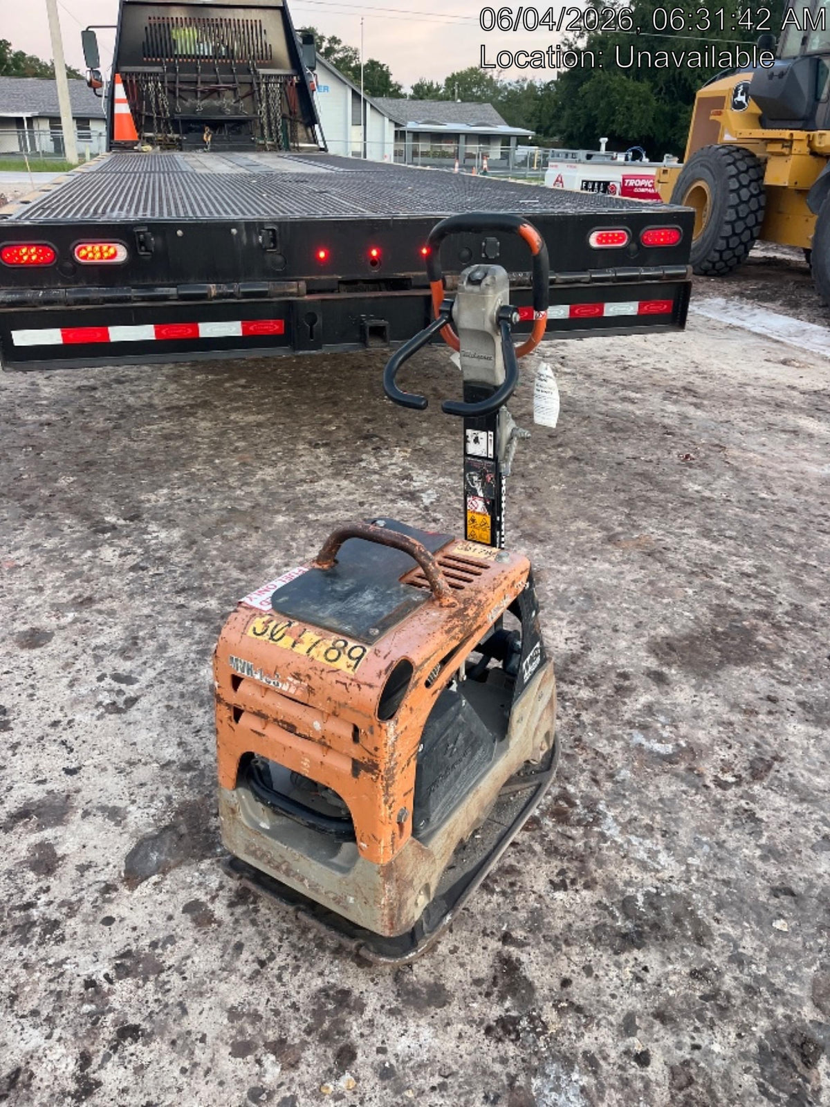 2023 Multiquip MVH158 Honda GX200, 17" Plate, Gas
