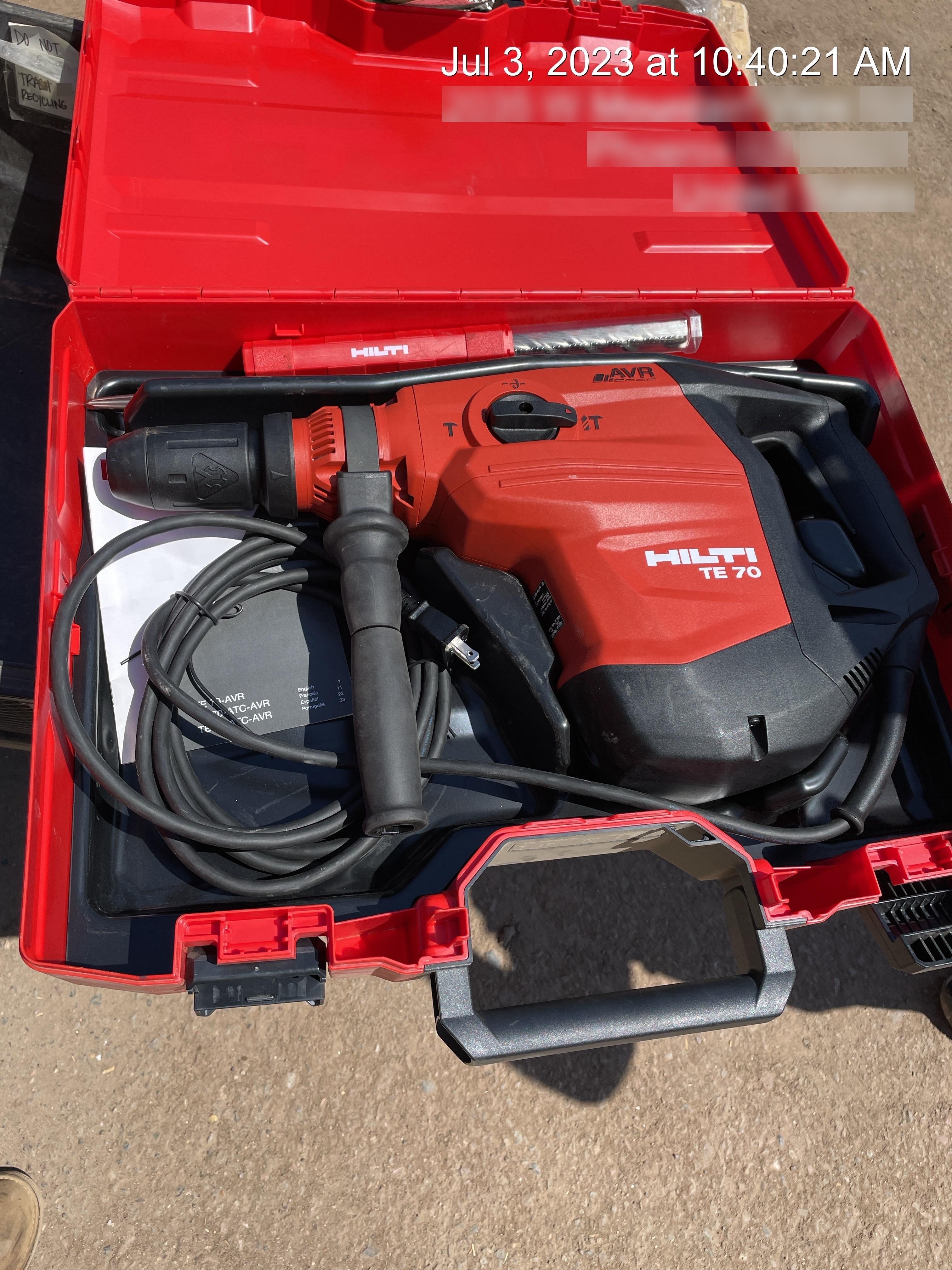 2020 HILTI TE 1000-AVR