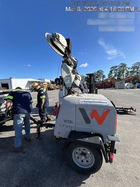 2018 Wacker Neuson LTV6K-MH Wacker Neuson LTV6K Mobile Light Tower w/Fuel Level Sensor Installed