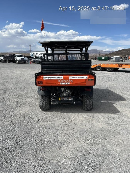 2022 Kubota RTV-X1140W-H Plastic Canopy, Windshield Acrylic Clear, LED Strobe Light, Wire Harness Kit, Back up Alarm