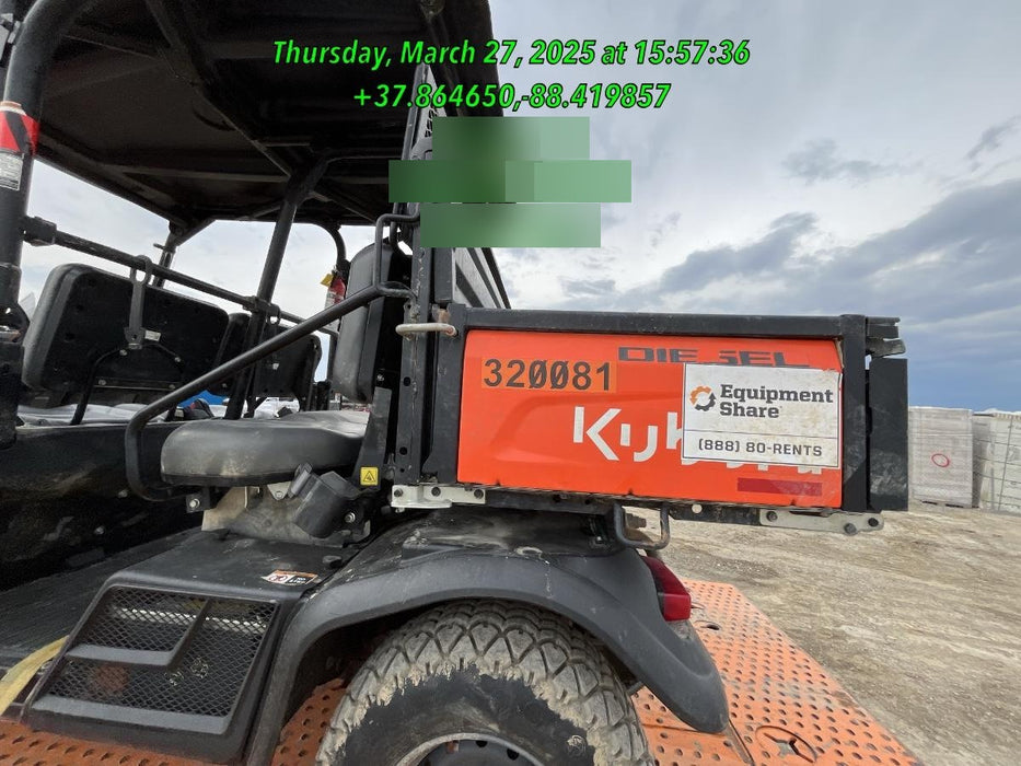 2022 Kubota RTV-X1140W-H Plastic Canopy, Windshield Acrylic Clear, LED Strobe Light, Wire Harness Kit, Back up Alarm