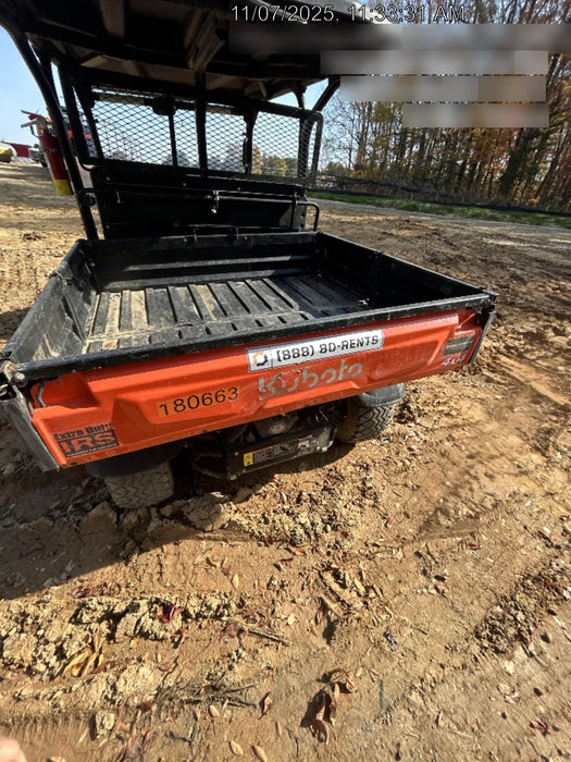 2021 Kubota RTV-X1140W-H Plastic Canopy, Windshield Acrylic Clear, LED Strobe Light, Wire Harness Kit, Back up Alarm