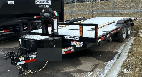 2024 TEXAS PRIDE TRAILERS 21' Lowboy Gravity Tilt Bed 14K Bumper Pull Trailer