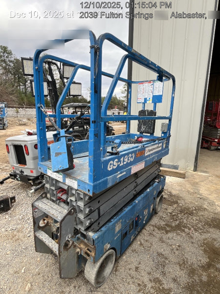 2019 Genie GS-1930 Fixed Rails with Chain Entry