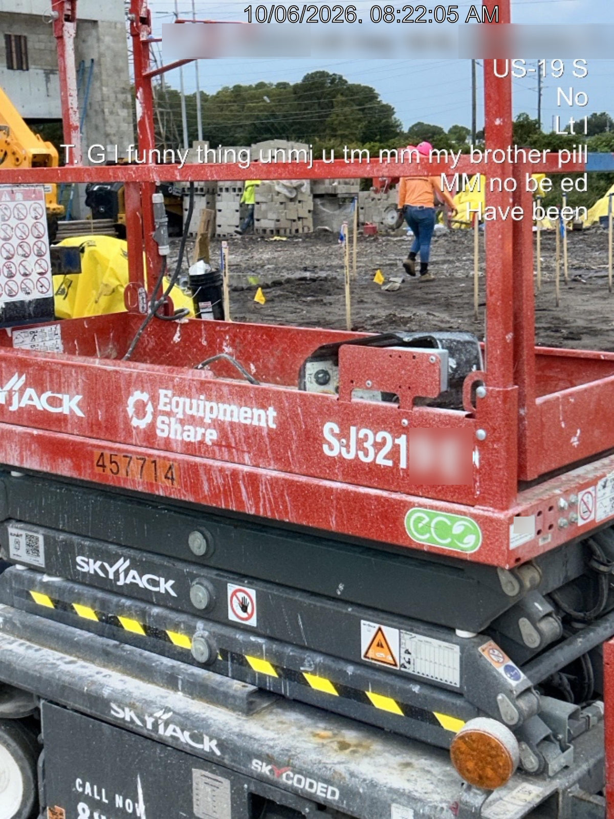 2024 Skyjack SJ3219 Electric Drive, Sld NM Tires, DBcns, RFRails, Power to Platform, T3 + Access Control