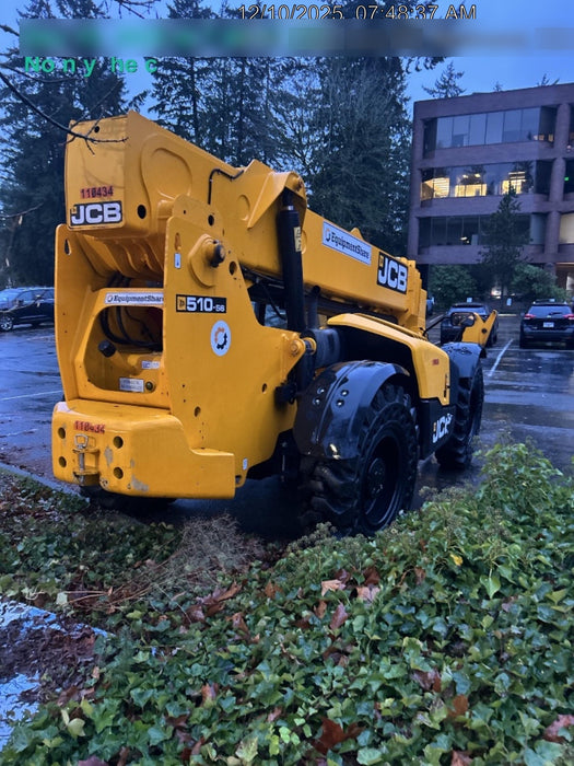 2020 JCB 510-56 Canopy, Solid Tires, Work Lights, Beacon, Aux Hydraulics, Back up Alarm, Lifting Eye, ES Decals