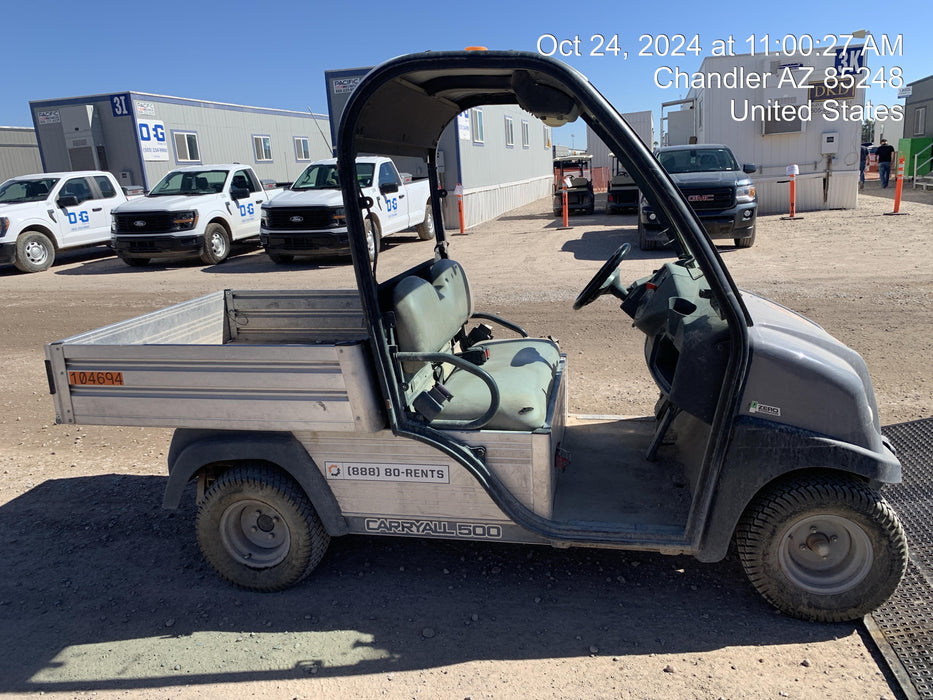 2020 Club Car CA500E Canopy, 48V Electric Drive System, 500 Amp Motor Controller, NM Tires