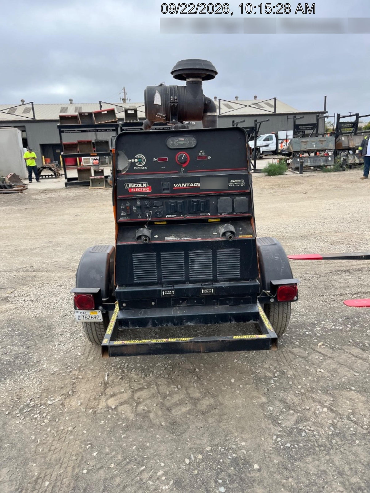 2021 Lincoln Electric Vantage 549X Ready Pak 3, ORANGE (includes trailer, cable rack, fender light kit)