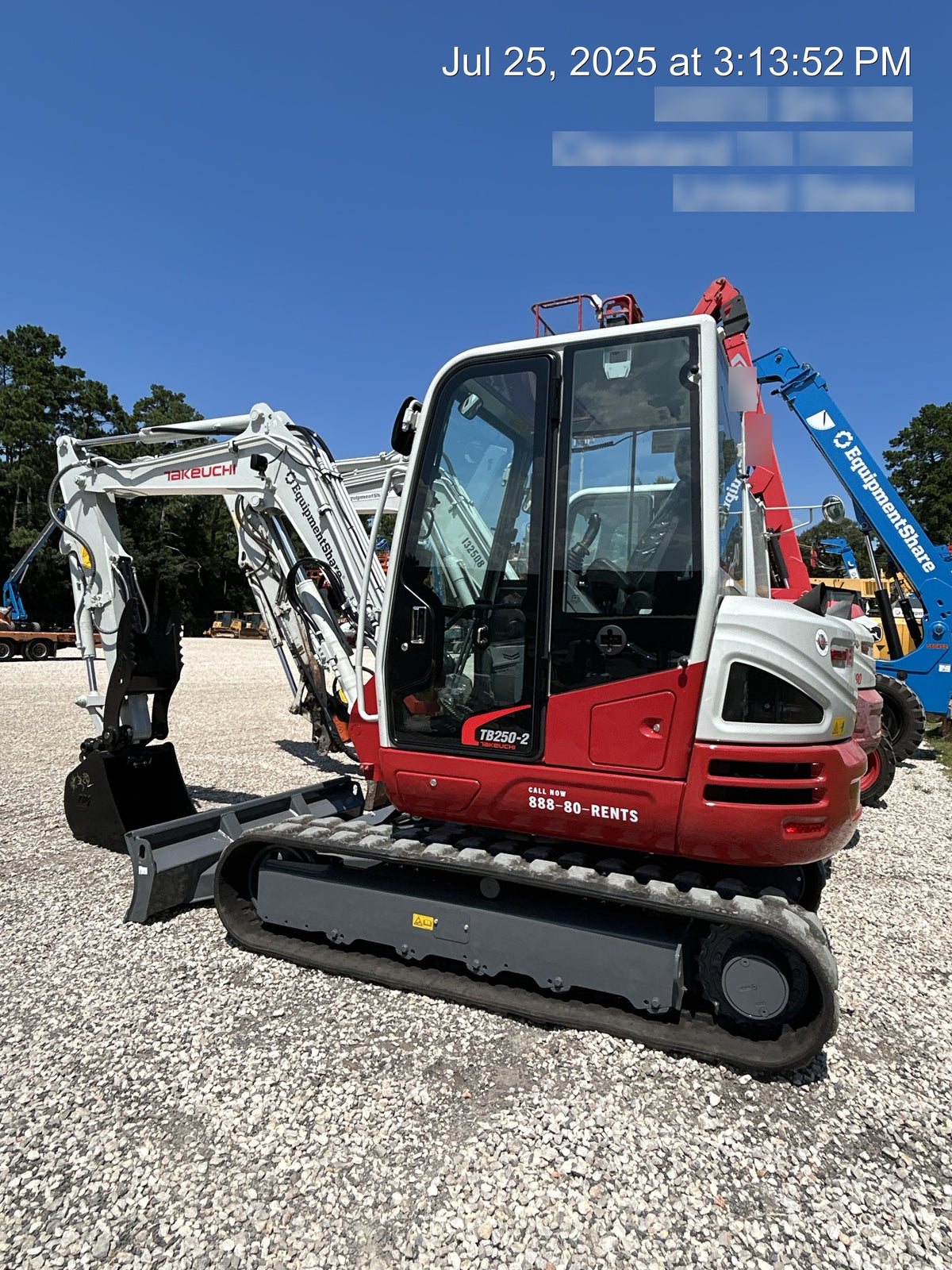 2025 TAKEUCHI TB250-2CR