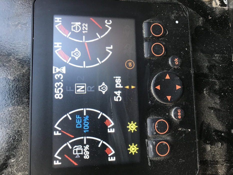 2019 Manitou MTA12042 Cab/Heat/Air, 120 HP, Solid Tires, Work Lights, Lift Hook, Auxiliary Hydraulics w/66" Carriage and 60" Forks