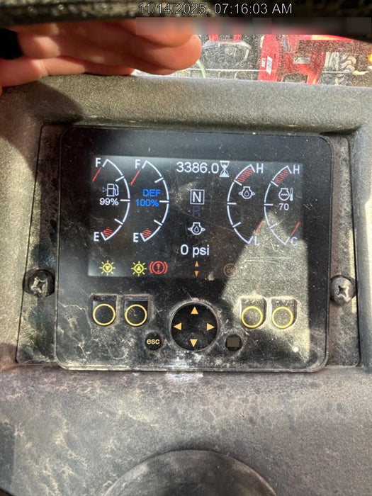 2020 Manitou MTA12055SER3 Cab/Heat/Air, Solid Tires, Amber Strobe, Lift Hook w/66" Carriage, 60" Forks