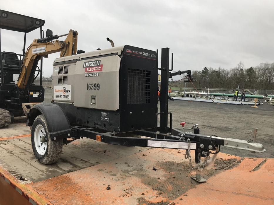 Lincoln Electric Vantage 322 Lincoln Vantage 322 Welder Ready Pak 3 - Vantage 322, Trailer