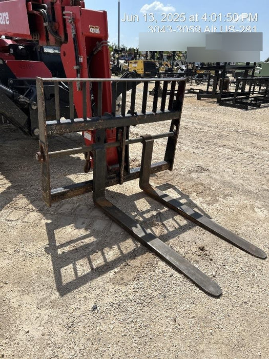 2020 Manitou MTA10055 Cab/Heat/Air, 120 HP, Solid Tires, Work Lights, Lift Hook, Auxiliary Hydraulics w/66" Carriage and 60" Forks