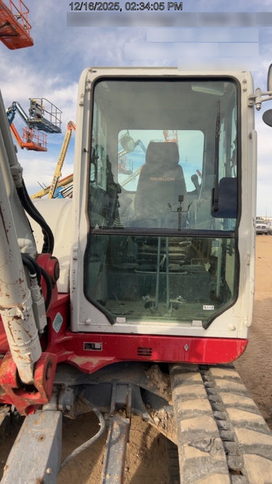 2019 Takeuchi TB290 Cab/Heat/AC Rubber tracks, Dozer blade, Travel alarm, Auxiliary hydraulics w/Manual QC, Hydraulic thumb, 18", 24", and 36" Buckets