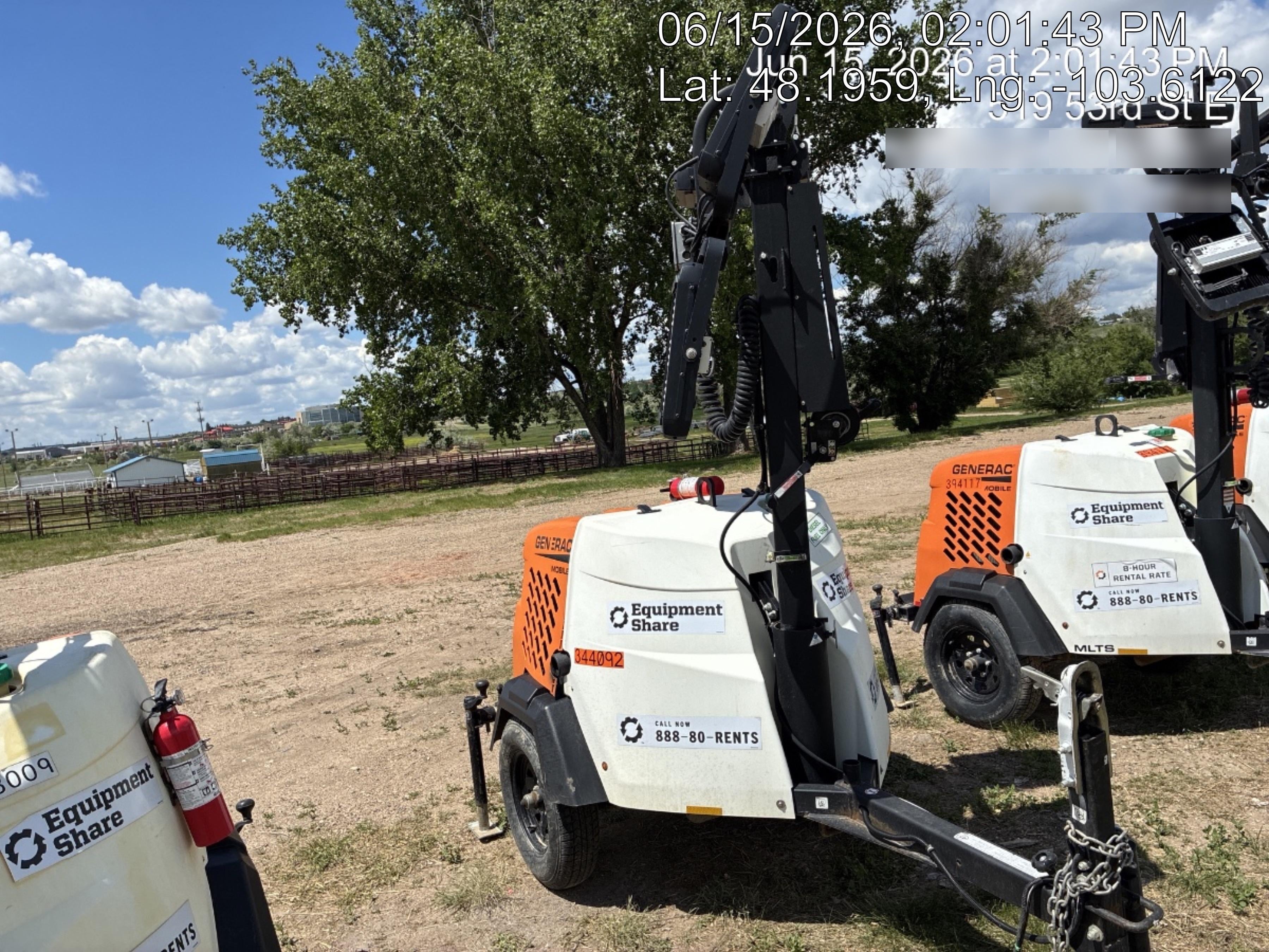 2023 Generac MLT2 Diesel, Flex Switch 120V Input, Powerzone Controller, (4) 320W LED Lights, 4kW Generator, 39.9 Gal Fuel Tank, 2" Ball, T3