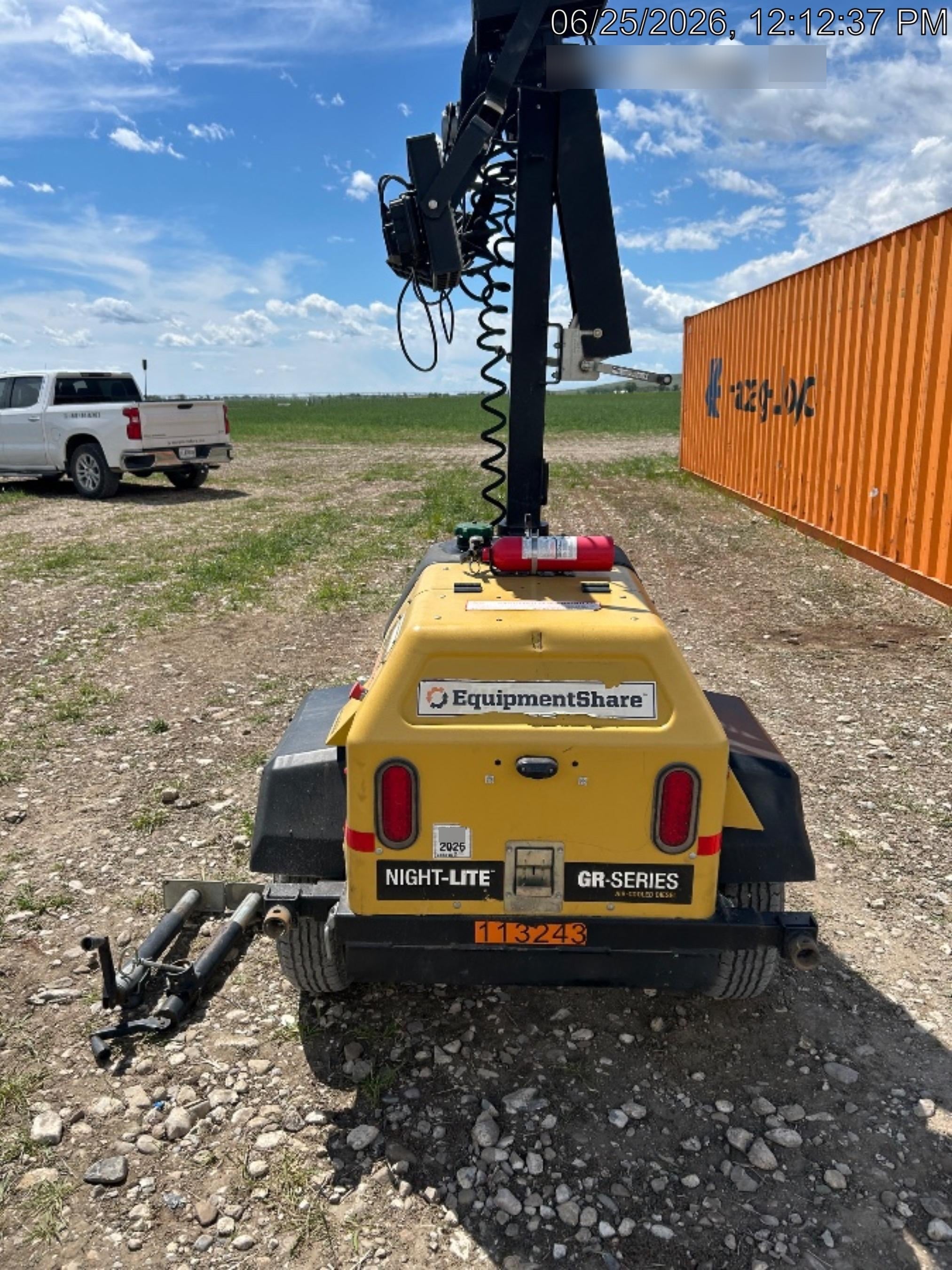 2020 Allmand NLV3GR (4) LED Light Fixture 350W, 23' Vertical Mast, 3kW Prime, Towable, Deep Sea L401, Leveling Jacks, Yanmar T4F 5.8hp
