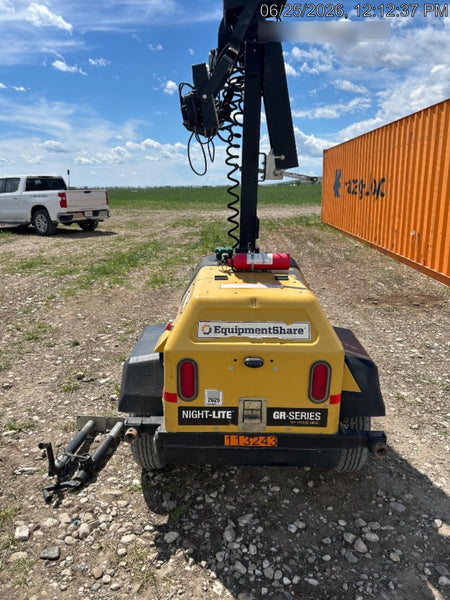 2020 Allmand NLV3GR (4) LED Light Fixture 350W, 23' Vertical Mast, 3kW Prime, Towable, Deep Sea L401, Leveling Jacks, Yanmar T4F 5.8hp