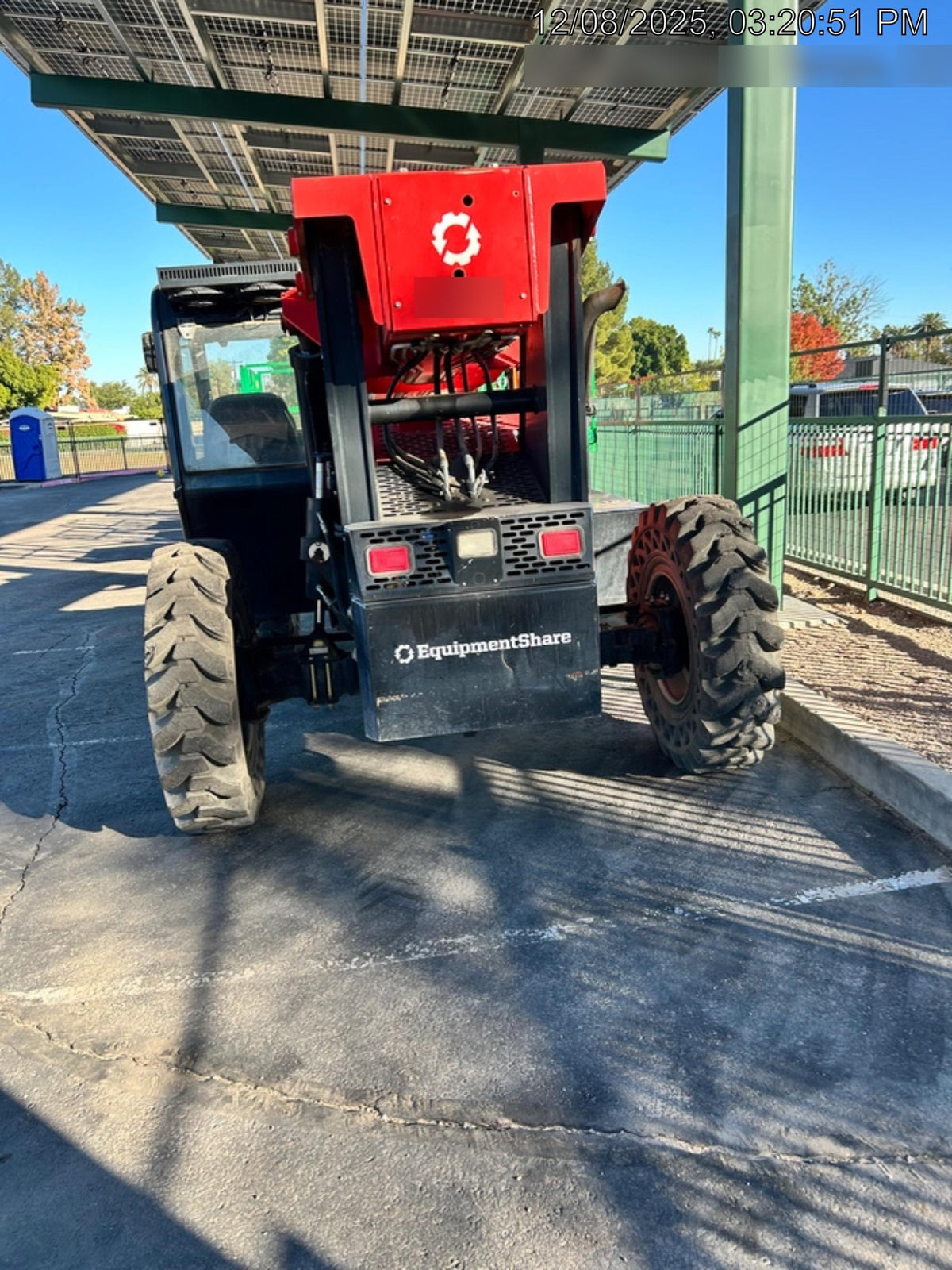 2019 Manitou MTA8044 74hp T4F, Cab/Heat/Air, Cab and Boom LED work lights, Auxiliary Hydraulics, Solid Tires, Amber strobe, Lift Hook 66" Carriage, 60" Forks