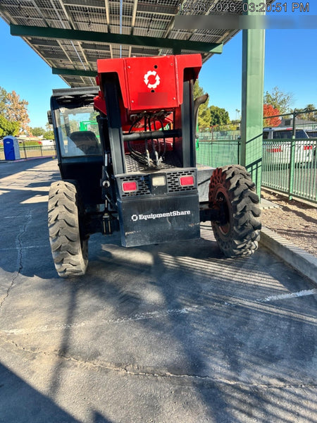 2019 Manitou MTA8044 74hp T4F, Cab/Heat/Air, Cab and Boom LED work lights, Auxiliary Hydraulics, Solid Tires, Amber strobe, Lift Hook 66" Carriage, 60" Forks