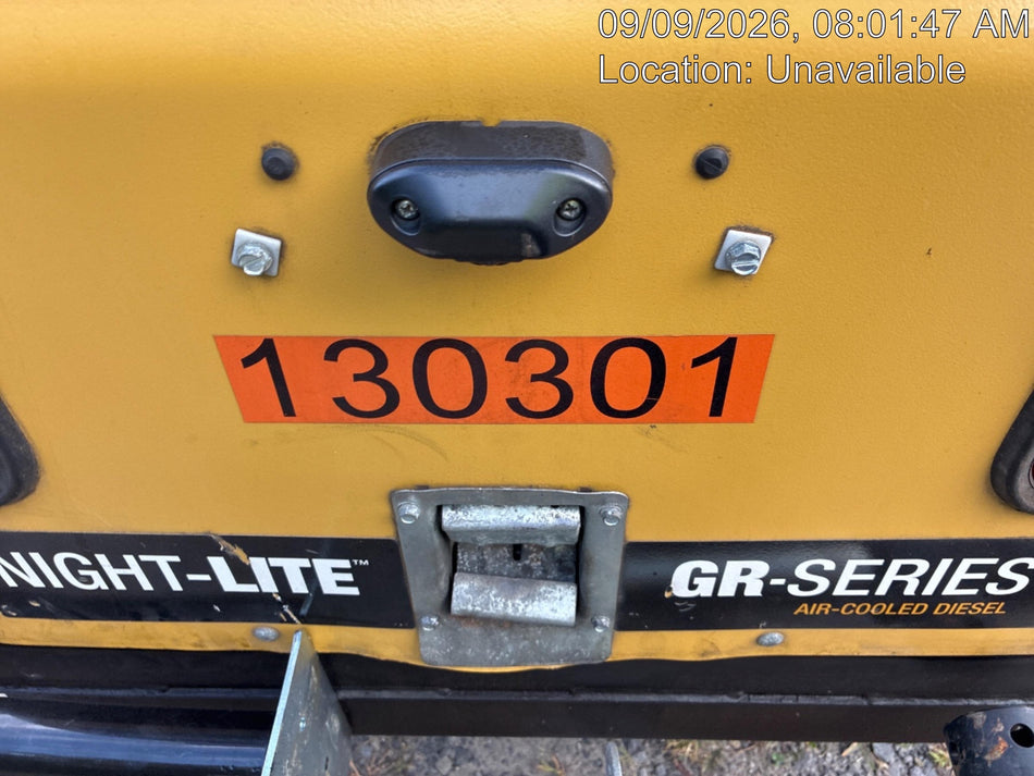 2021 Allmand NLV3GR (4) LED Light Fixture 350W, 23' Vertical Mast, 3kW Prime, Towable, Deep Sea L401, Leveling Jacks, Yanmar T4F 5.8hp