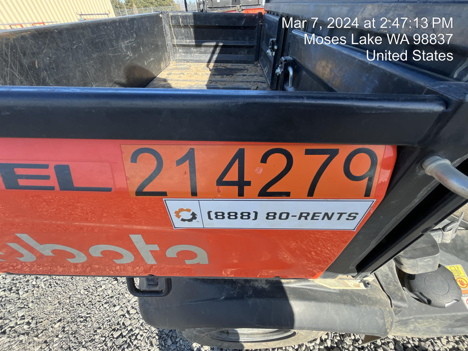 2022 Kubota RTV-X1140W-H Plastic Canopy, Windshield Acrylic Clear, LED Strobe Light, Wire Harness Kit, Back up Alarm