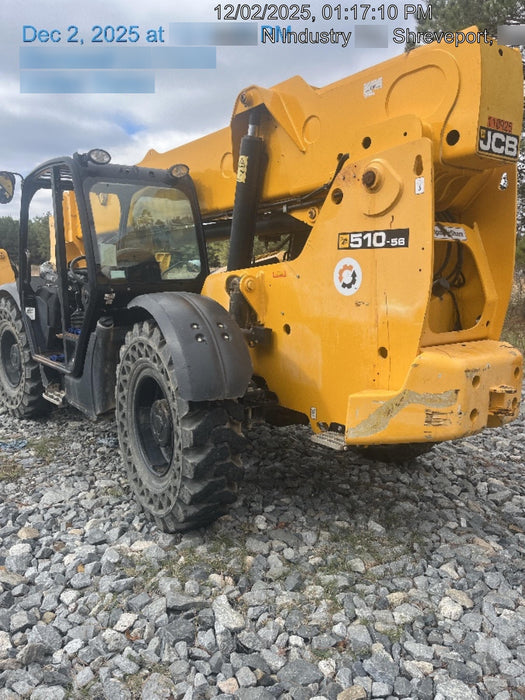 2020 JCB 510-56 Canopy, Solid Tires, Work Lights, Beacon, Aux Hydraulics, Back up Alarm, Lifting Eye, ES Decals