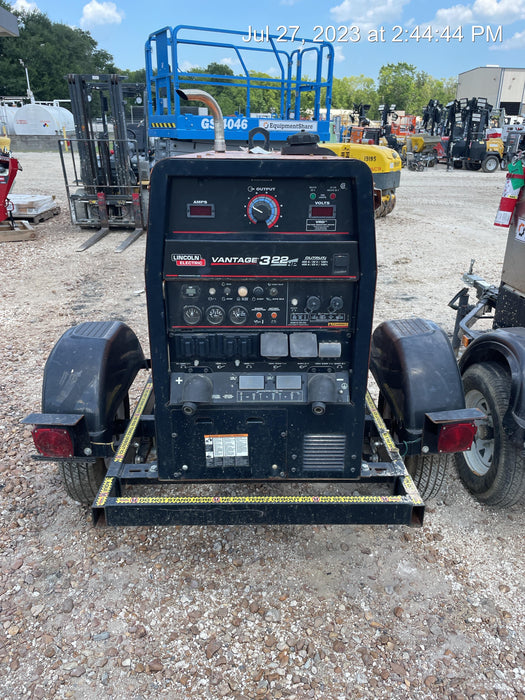 2021 Lincoln Electric Vantage 322 Vantage 322 Ready Pak 3 w/ Decals, ORANGE (includes trailer, cable rack, fender light kit) NO Telematics