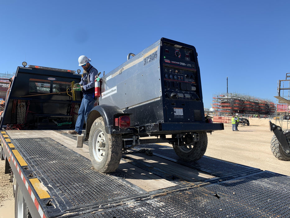 2019 Lincoln Electric Vantage 322 Ready-Pak 3, Two Wheel Trailer, Fender and Light Kit, Cable Rack