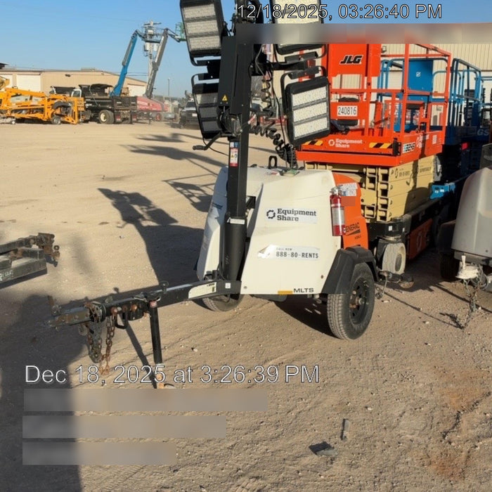 2024 Generac MLT2 Diesel, Flex Switch 120V Input, Powerzone Controller, 
(4) 320W LED Lights, 4kW Generator, 39.9 Gal Fuel Tank, 2" Ball, T3