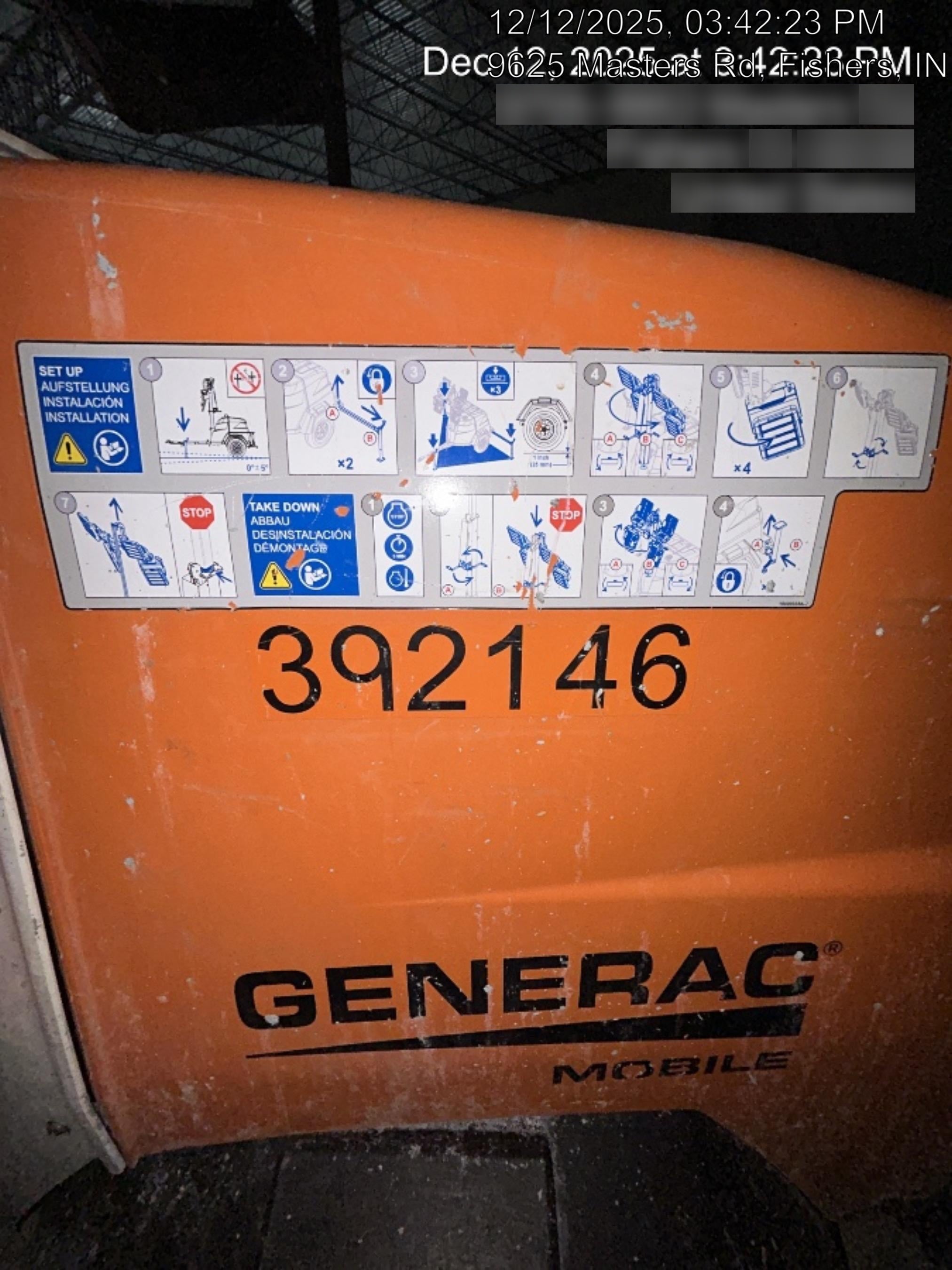 2024 Generac MLT2 Diesel, Flex Switch 120V Input, Powerzone Controller, 
(4) 320W LED Lights, 4kW Generator, 39.9 Gal Fuel Tank, 2" Ball, T3