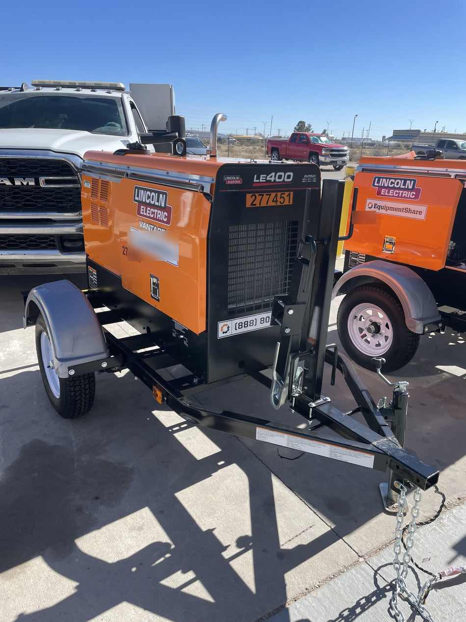 2022 Lincoln Electric LE400 Kubota V1505, Trlr, Cable Rack, Light Kit, ES Decals, T3