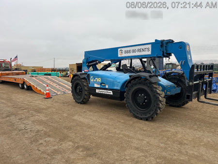 2019 Genie GTH-636 Canopy, Solid RT Tires, LED Work Lights, Beacon 60" QA Carriage, 48" Forks