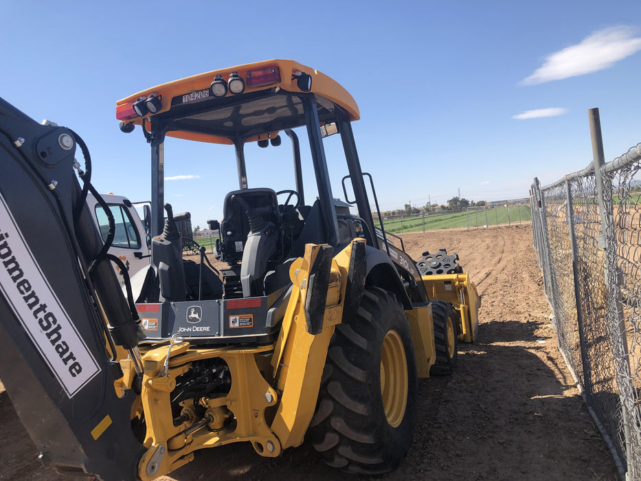 2020 John Deere 310LEP - Extendable Stick Canopy, 4WD, Extendable Stick, Pilot Controls, 2 Way Hydraulics, TAG Manual QC