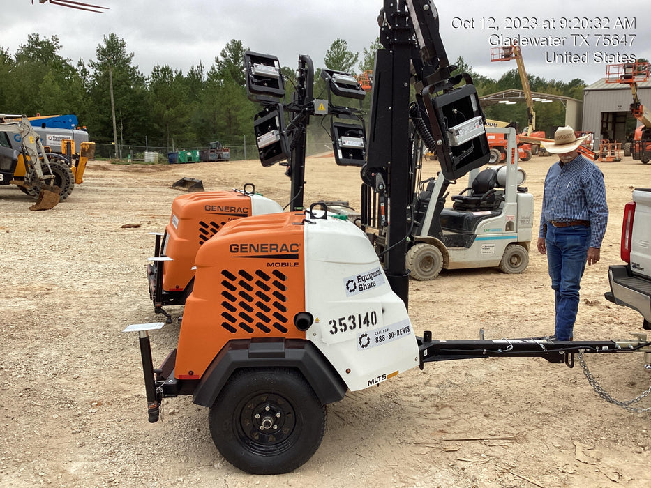 2023 Generac MLT2 Diesel, Flex Switch 120V Input, Powerzone Controller, (4) 320W LED Lights, 4kW Generator, 39.9 Gal Fuel Tank, 2" Ball, T3
