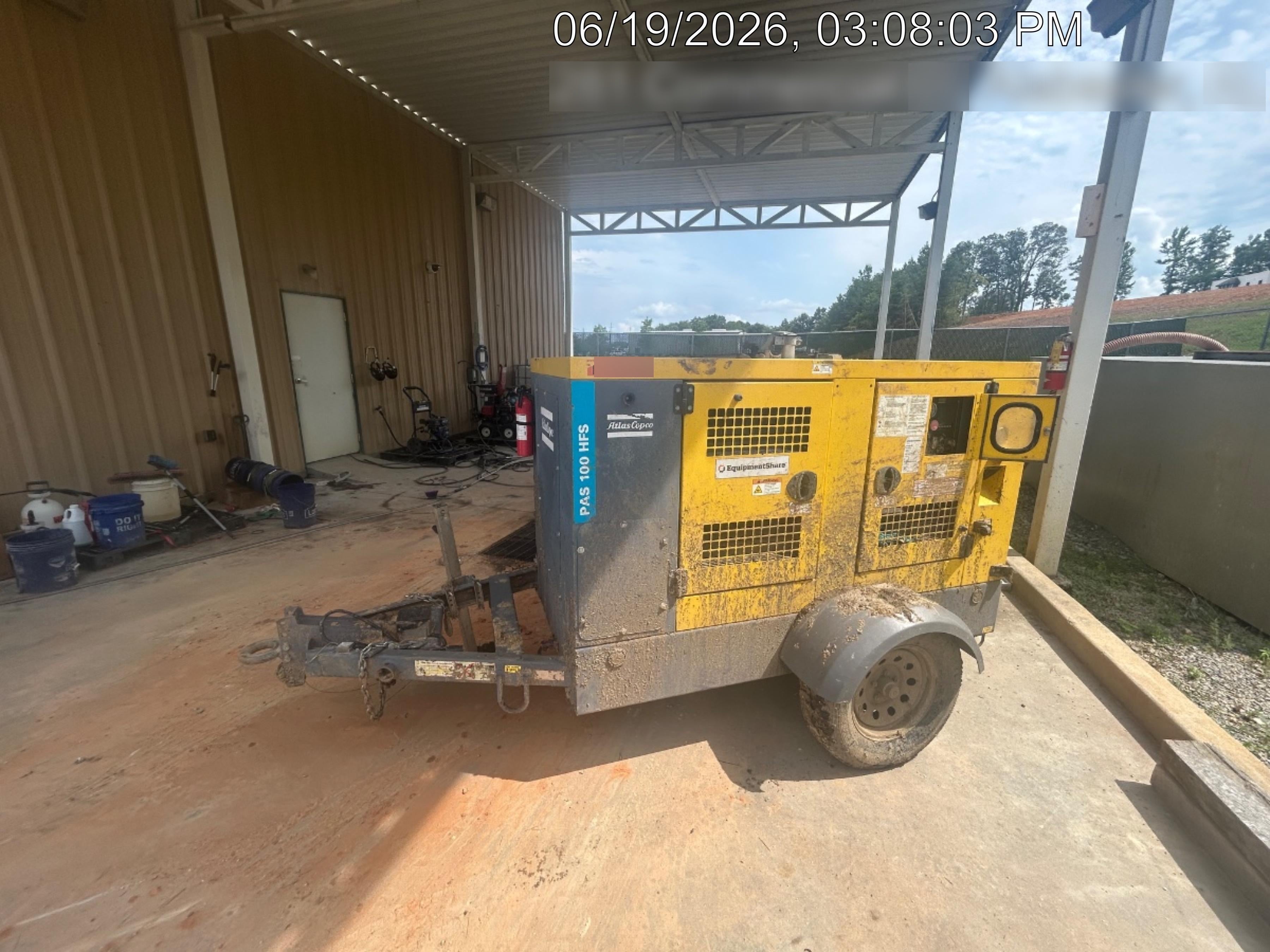 2020 ATLAS COPCO PAS 100 HF CS Enclosed