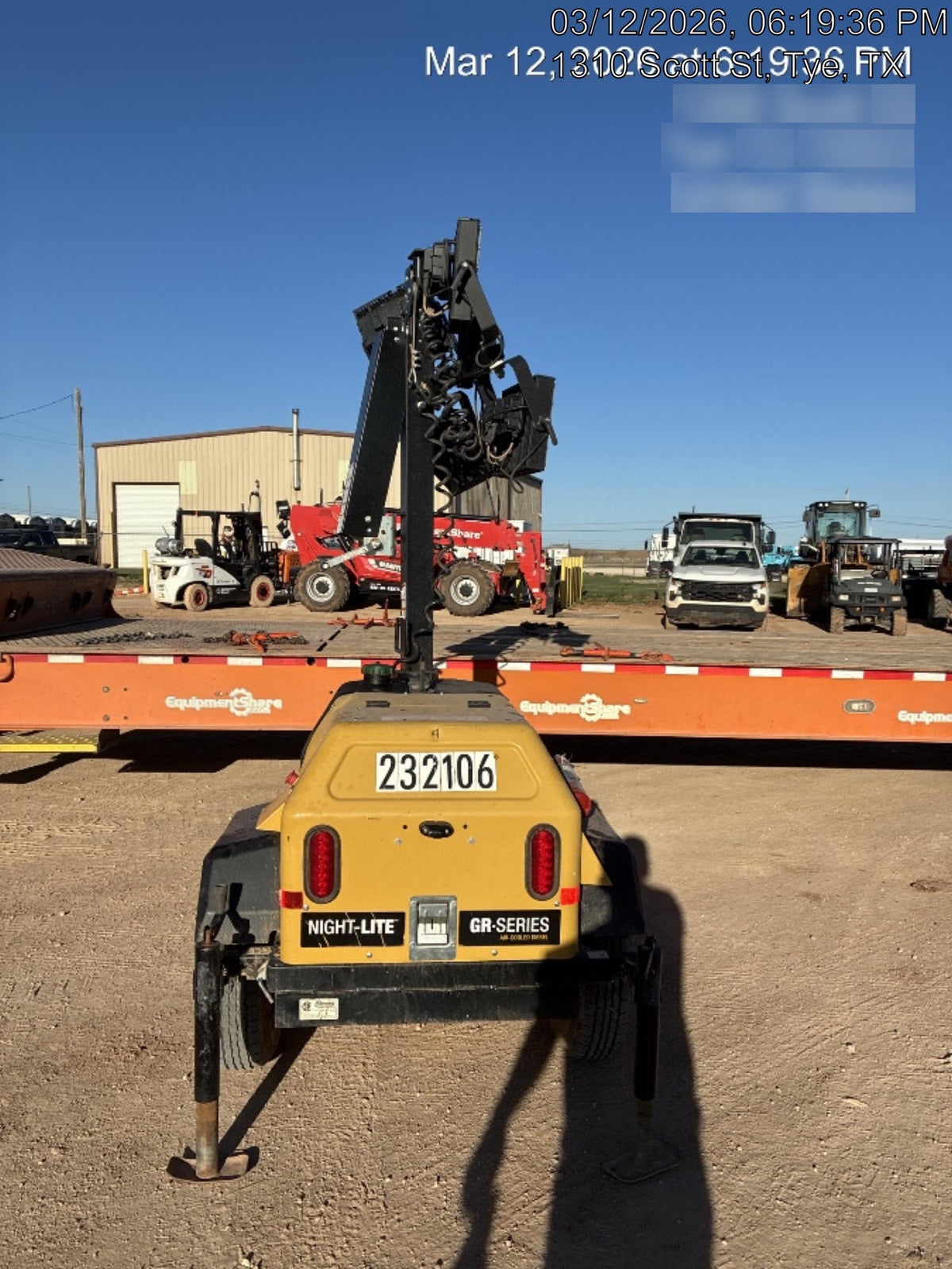 2022 Allmand NLV3GR (4) LED Light Fixture 350W, 23' Vertical Mast, 3kW Prime, Towable, Deep Sea L401, Leveling Jacks, Yanmar T4F 5.8hp