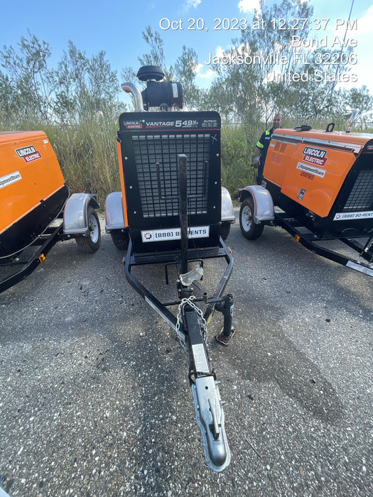 2022 Lincoln Electric Vantage 549X Crosslink Technology, Trailer Mounted, ES Decals, T3