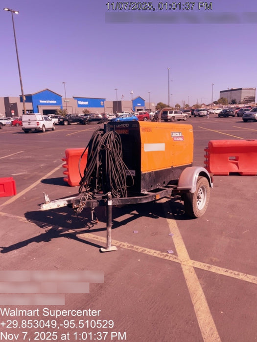 2022 Lincoln Electric LE400 Kubota V1505, Trlr, Cable Rack, Light Kit, ES Decals, T3