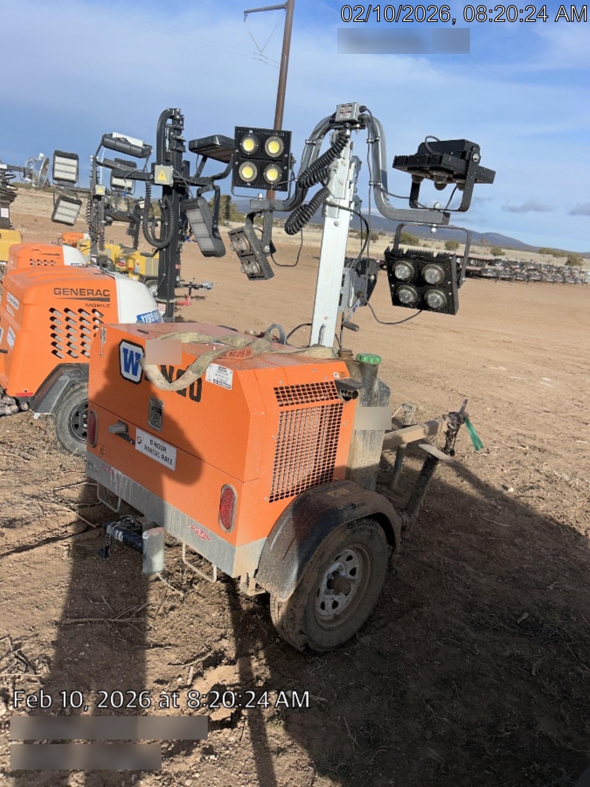 2024 Wanco WLTT-4MM4K Diesel, Deep Sea Controller, Shore Power Plug, Auto Start, (4) 350W LED Floodlights, 4kW Generator, 60 Gal Fuel Tank, 2" Ball, T3