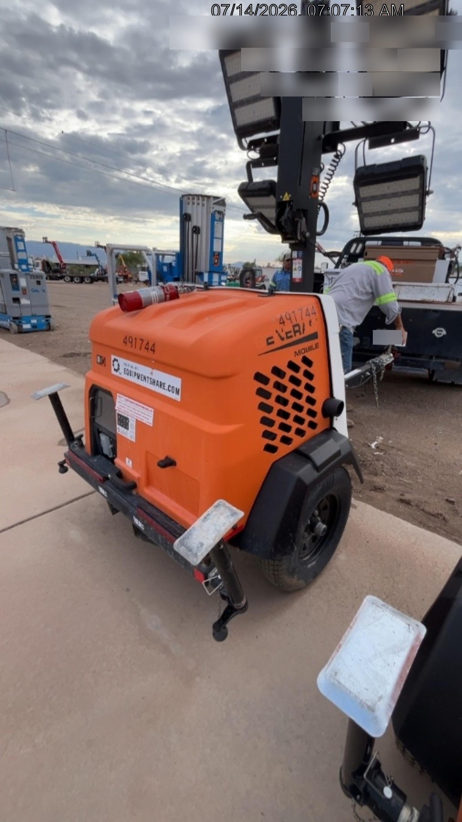 2025 Generac MLTS-4 Diesel, Mitsubishi L2E, 7.1 hp @1800 rpm, Flex Switch 120V Input, Powerzone Controller, (4) 320W LED Lights, 4kW Generator, 39.9 Gal Fuel Tank, 2" Ball, ES Decals
