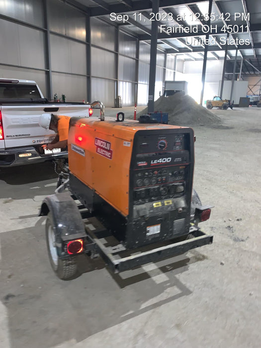 2022 Lincoln Electric LE400 Kubota V1505, Trlr, Cable Rack, Light Kit, ES Decals, T3