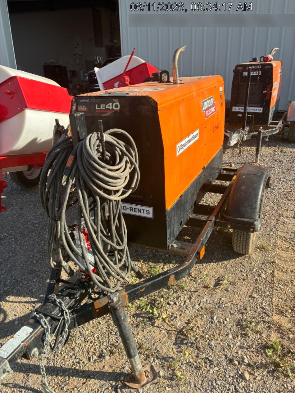 2022 Lincoln Electric LE400 Kubota V1505, Trlr, Cable Rack, Light Kit, ES Decals, T3
