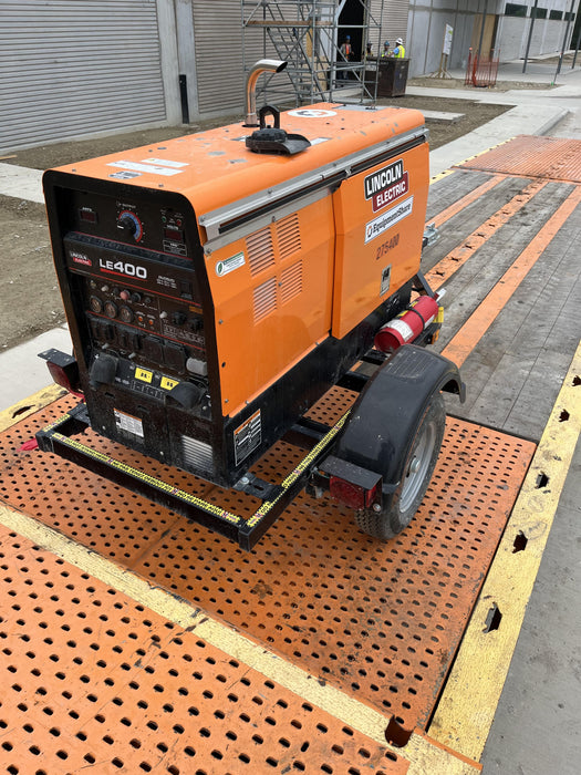 2022 Lincoln Electric LE400 Kubota V1505, Trlr, Cable Rack, Light Kit, ES Decals, T3