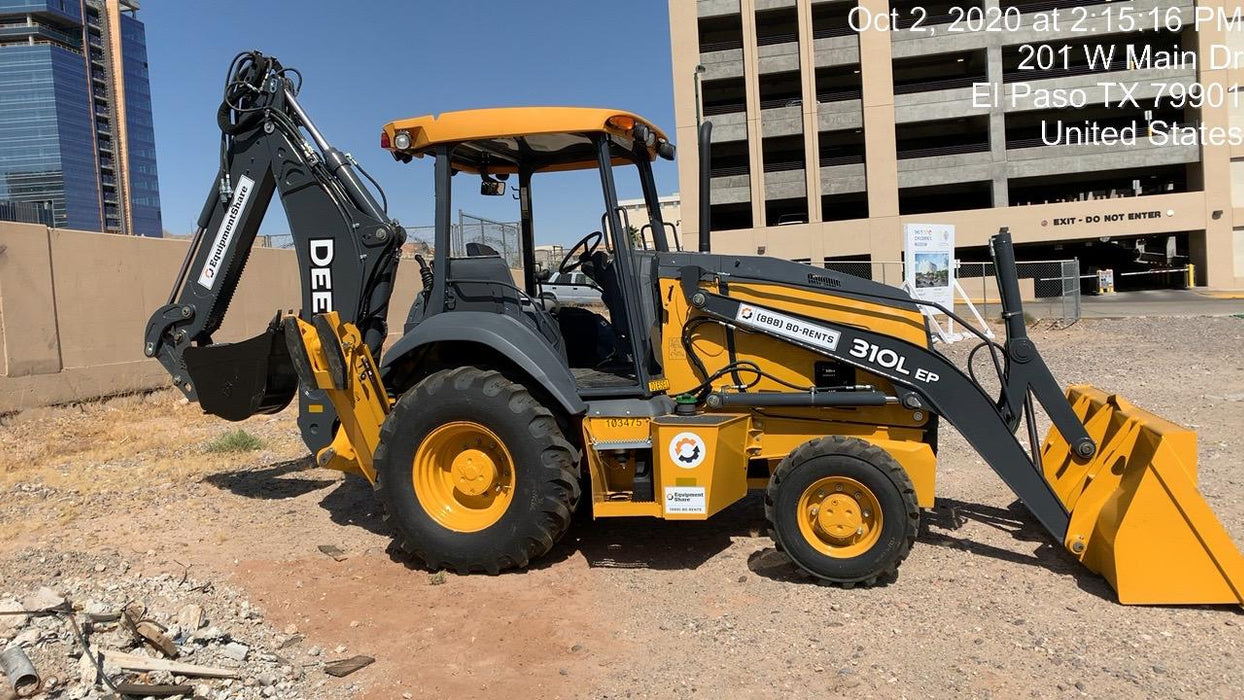 2020 John Deere 310LEP - Extendable Stick Canopy, 4WD, Extendable Stick, Pilot Controls, 2 Way Hydraulics, TAG Manual QC