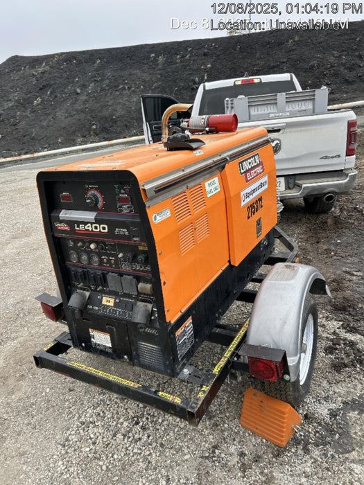 2022 Lincoln Electric LE400 Kubota V1505, Trlr, Cable Rack, Light Kit, ES Decals, T3