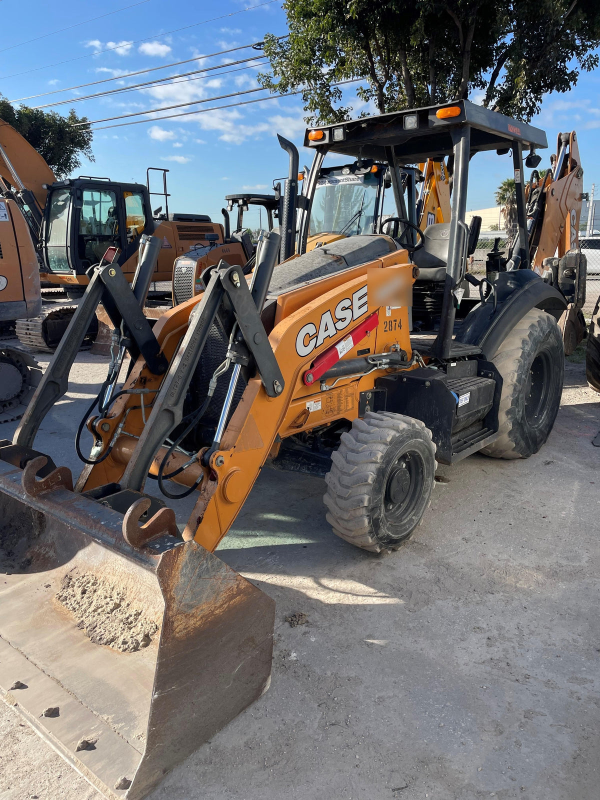 2018 Case 580N EP STANDARD HOE, ROPS, PILOT CONTROLS, AUX HYD