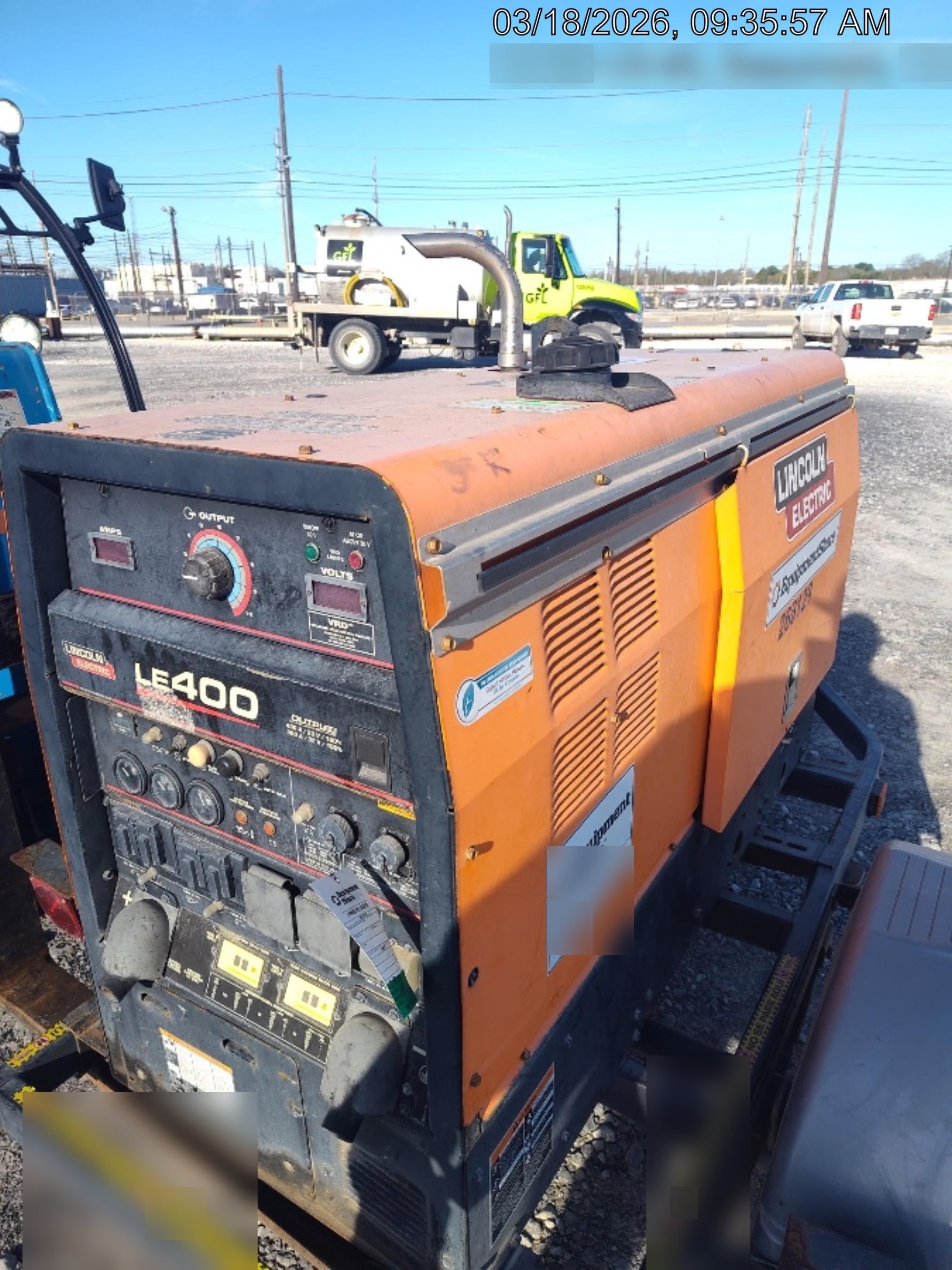 2022 Lincoln Electric LE400 Kubota V1505, Trlr, Cable Rack, Light Kit, ES Decals, T3