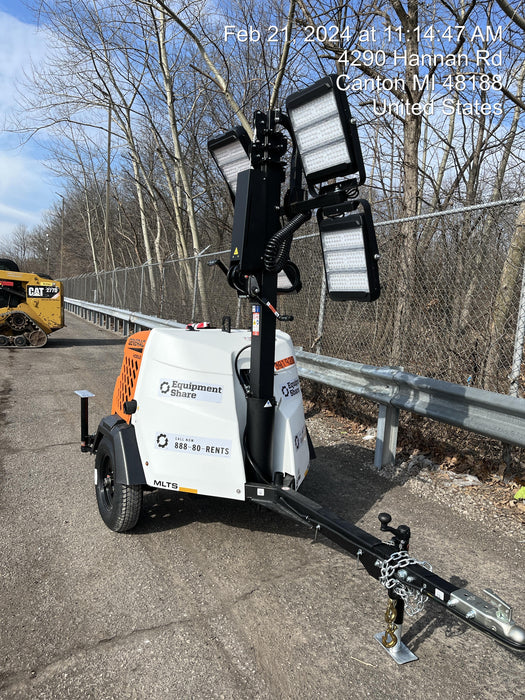 2024 Generac MLT2 Diesel, Flex Switch 120V Input, Powerzone Controller, 
(4) 320W LED Lights, 4kW Generator, 39.9 Gal Fuel Tank, 2" Ball, T3